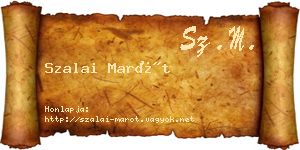 Szalai Marót névjegykártya